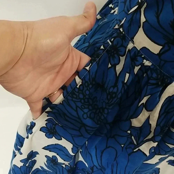 {LondonJean} Chino Floral Print Skirt - Picture 5 of 12